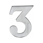 M Marcus Heritage Brass Numeral 3 - 51mm Self Adhesive